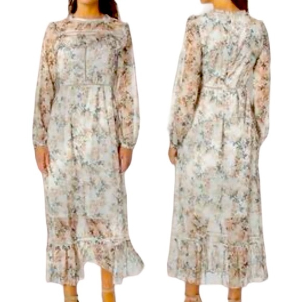 Glamorous Cream Floral Maxi Dress